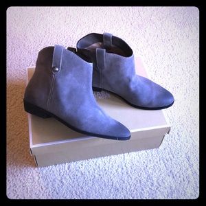 Michael Kors Ashton Bootie In Gray Suede